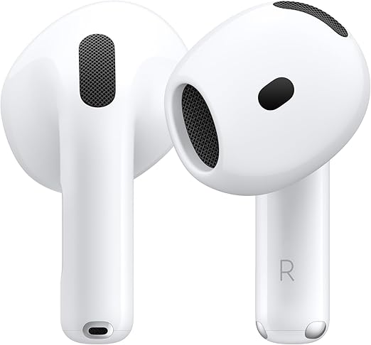 Apple AirPods 4 Wireless Earbuds, H2 Chip, Up to 30 Hours of Battery Life, Personalized Spatial Audio